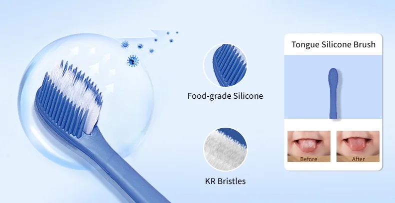 kr bristles & food grade silicone