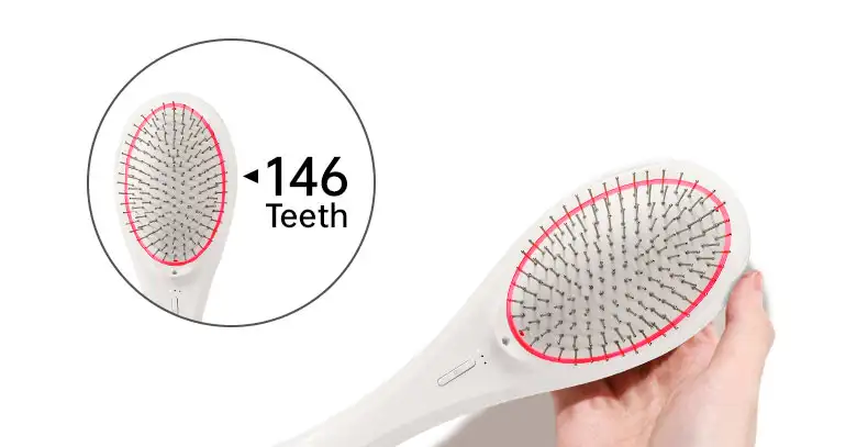 Micro-current Ionic Comb,Red Light Therapy Brushes