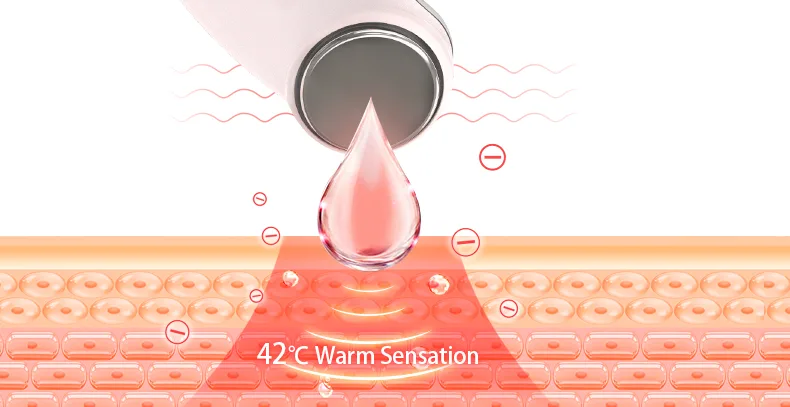 negative ion + red light + sonic massage